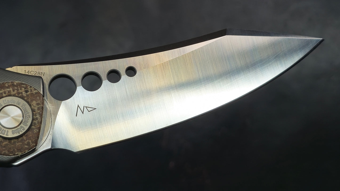 TWOSUN TS263 Micarta Titanium 14C28N (NEW)