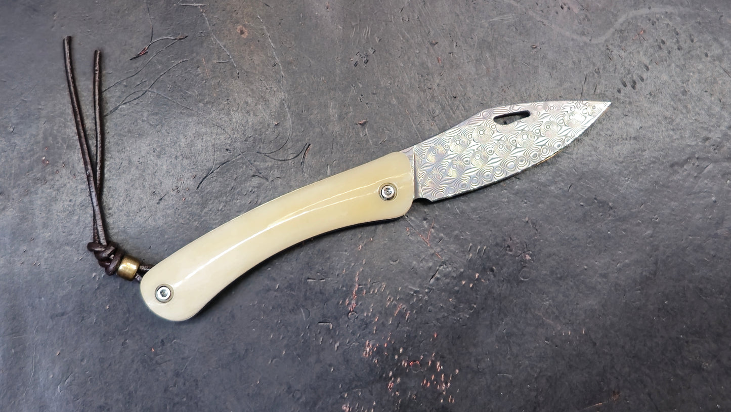 TWOSUN TS246 Slip Joint Bone Dimascus (NEW)