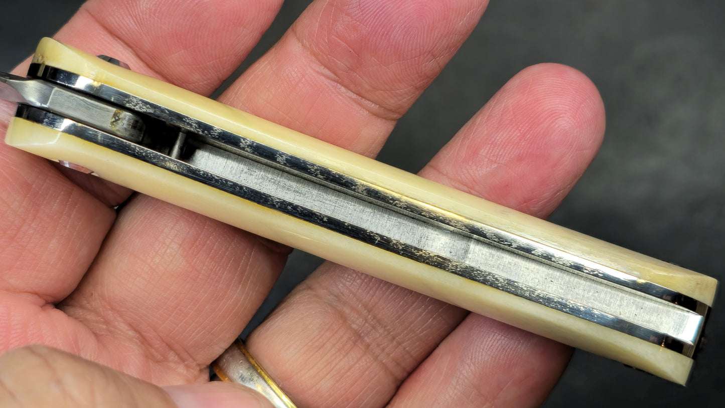 TWOSUN TS246 Slip Joint Bone Dimascus (NEW)