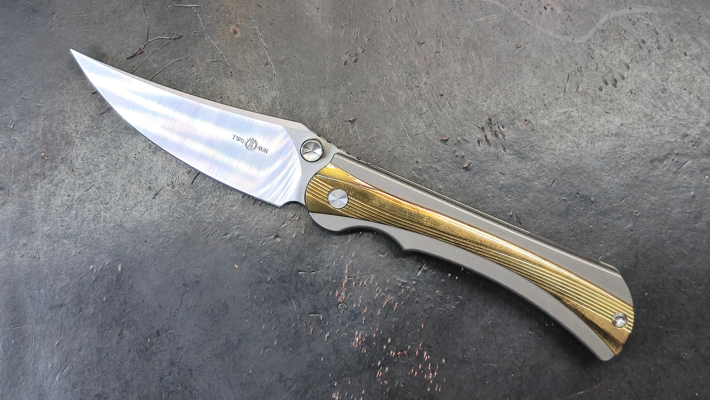 TWOSUN TS283 Titanium Brass M390 (NEW)