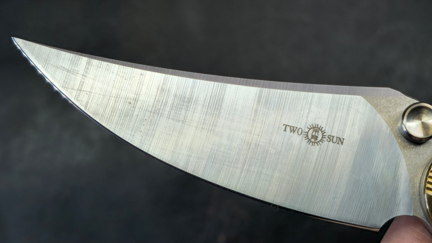 TWOSUN TS283 Titanium Brass M390 (NEW)