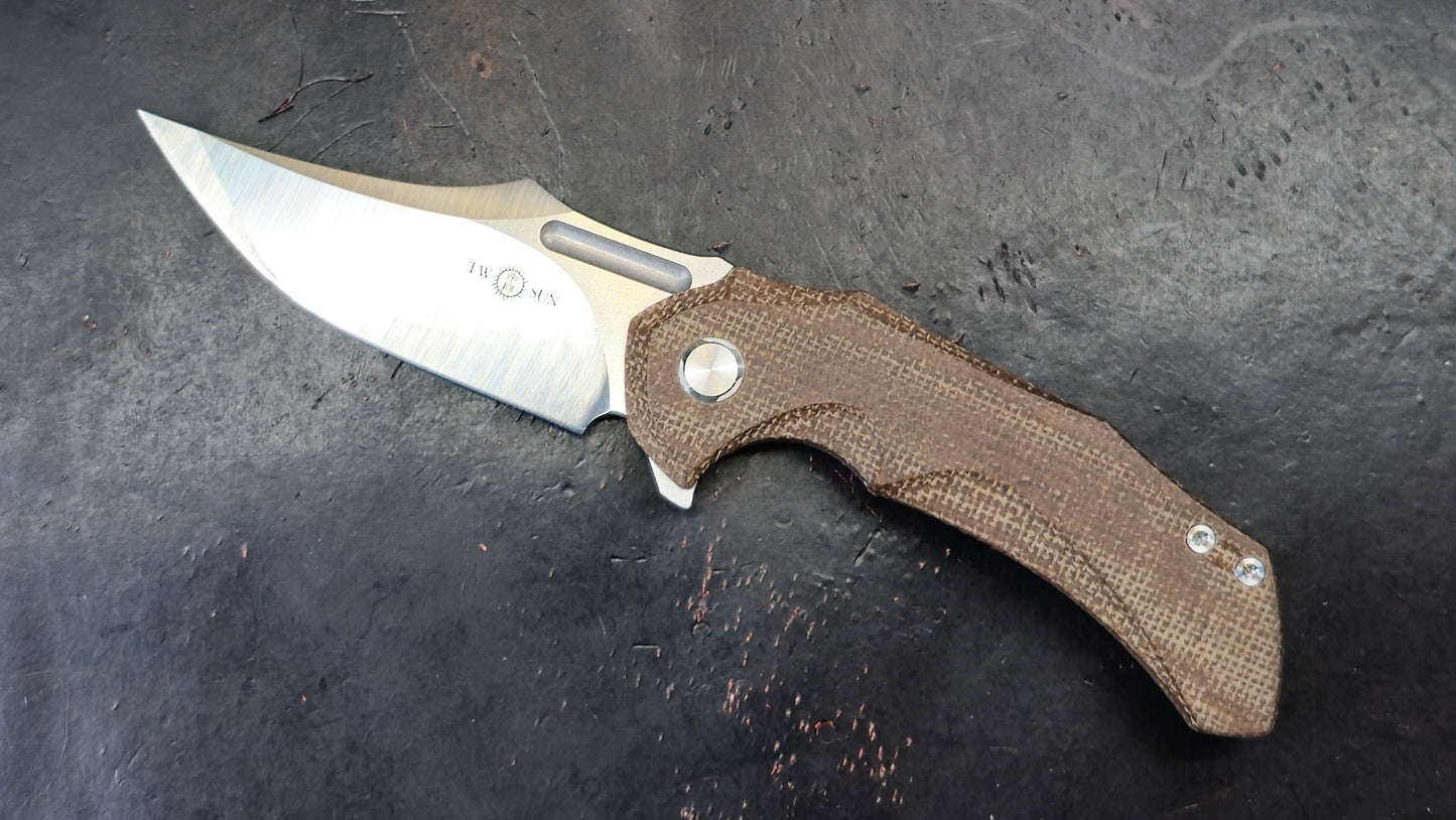 TWOSUN TS227 Micarta 14C28N (NEW)