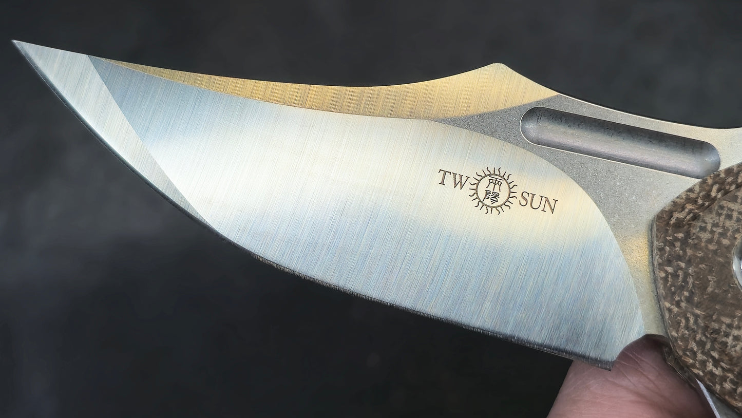 TWOSUN TS227 Micarta 14C28N (NEW)