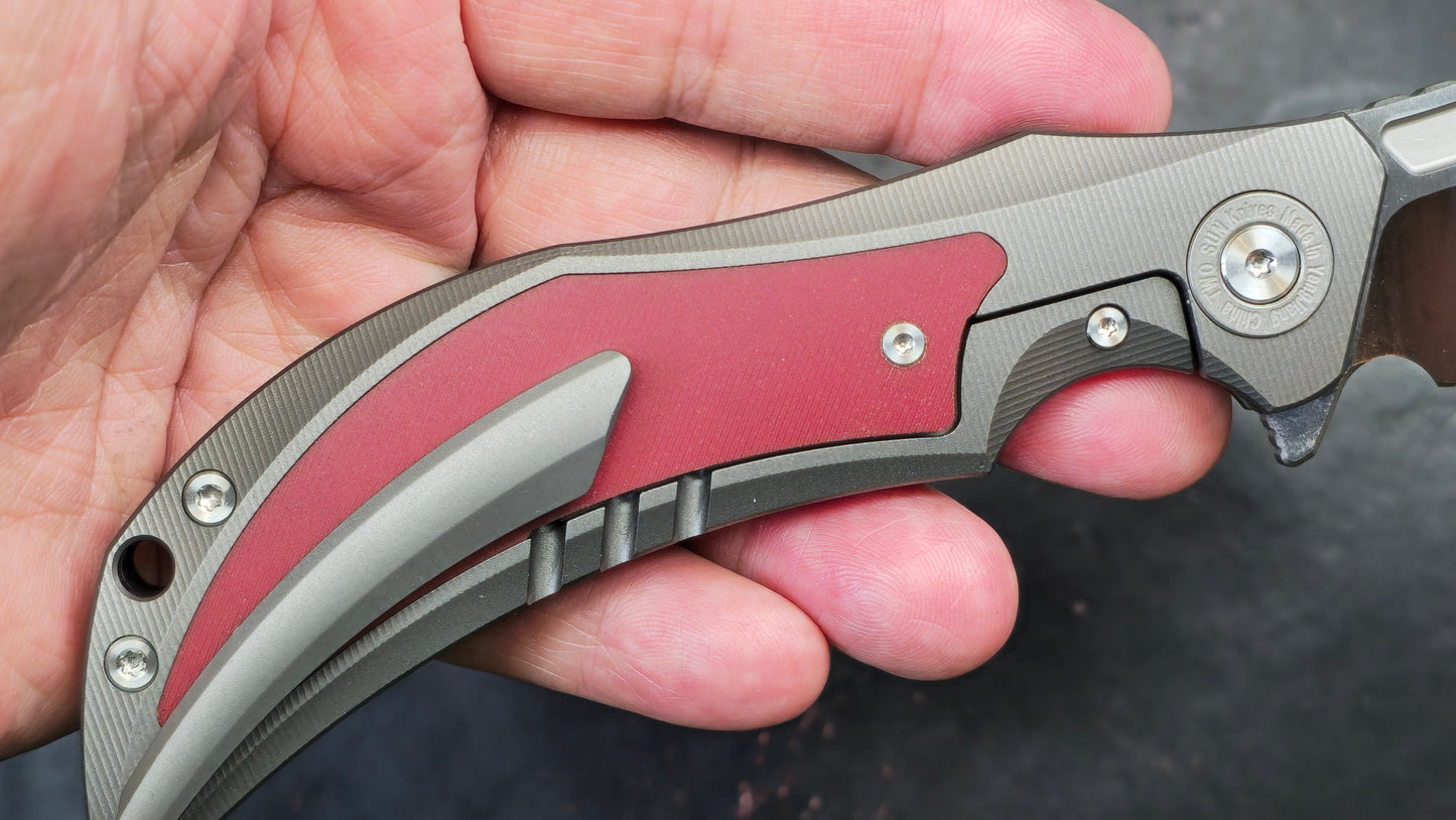 TWOSUN TS209 Titanium Micarta G10 D2 (NEW)
