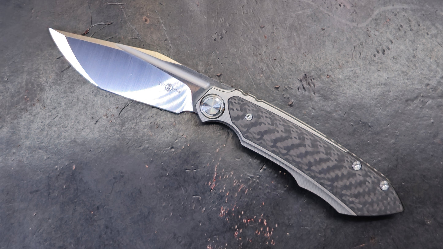 TWOSUN TS229 Titanium Carbon Fiber M390 (NEW)