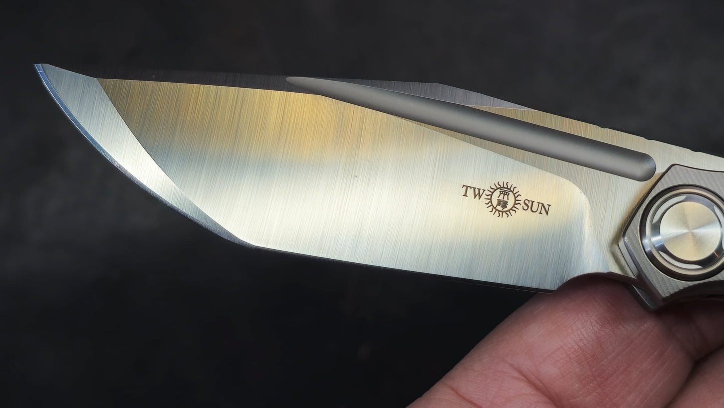 TWOSUN TS229 Titanium Carbon Fiber M390 (NEW)