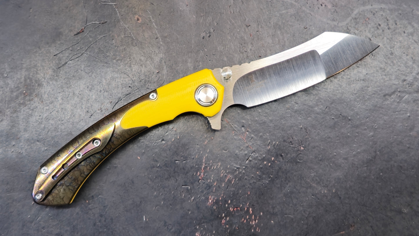 TWOSUN TS214 G10 Anodized Titanium 14C28N (NEW)
