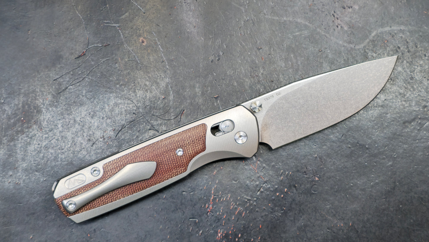 TWOSUN TS375 Micarta Titanium D2 (NEW)