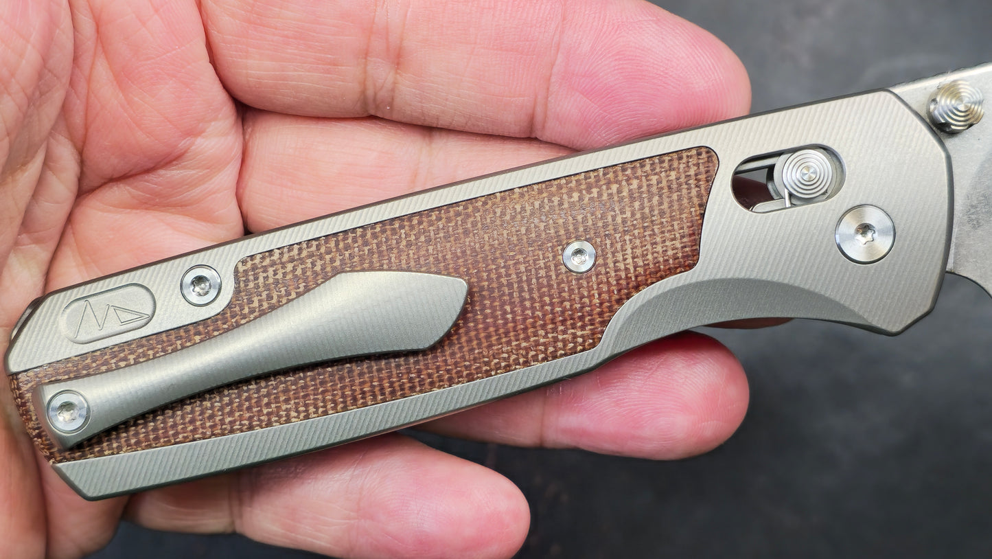 TWOSUN TS375 Micarta Titanium D2 (NEW)