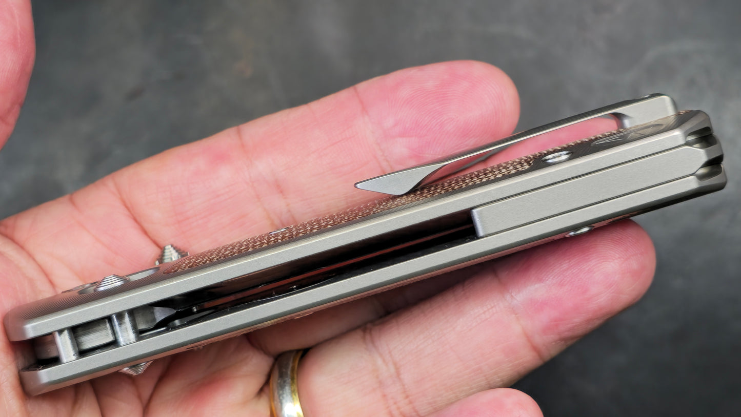 TWOSUN TS375 Micarta Titanium D2 (NEW)