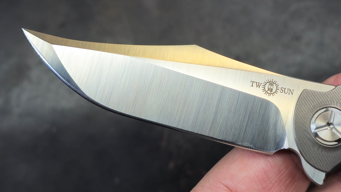 TWOSUN TS224 Carbon Fiber Titanium M390 (NEW)