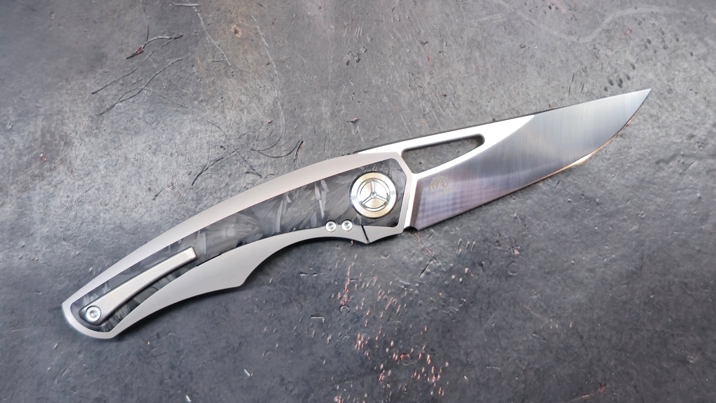 TWOSUN TS186 Titanium / Micarta M390 (NEW)