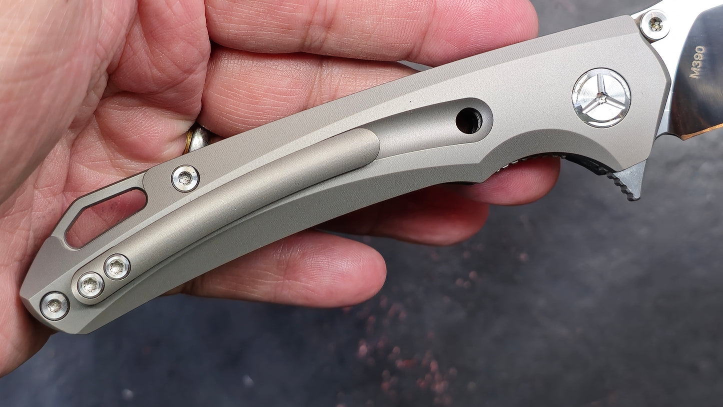 TWOSUN TS182 Titanium / Carbon Fiber M390 (NEW)
