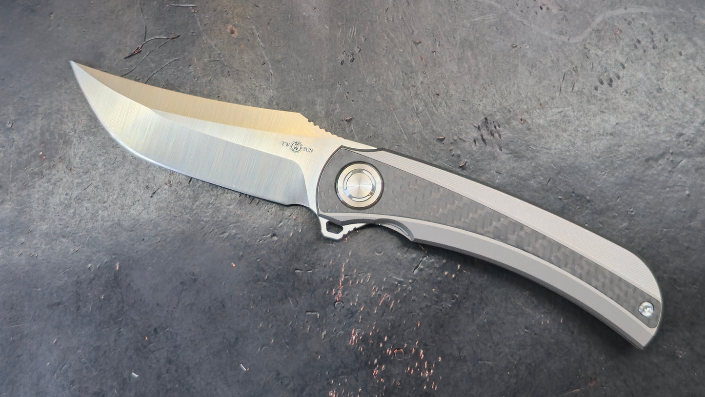 TWOSUN TS191 Titanium Carbon Fiber M390 (NEW)