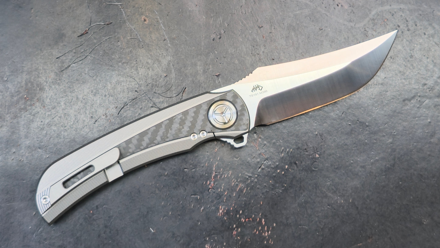 TWOSUN TS191 Titanium Carbon Fiber M390 (NEW)