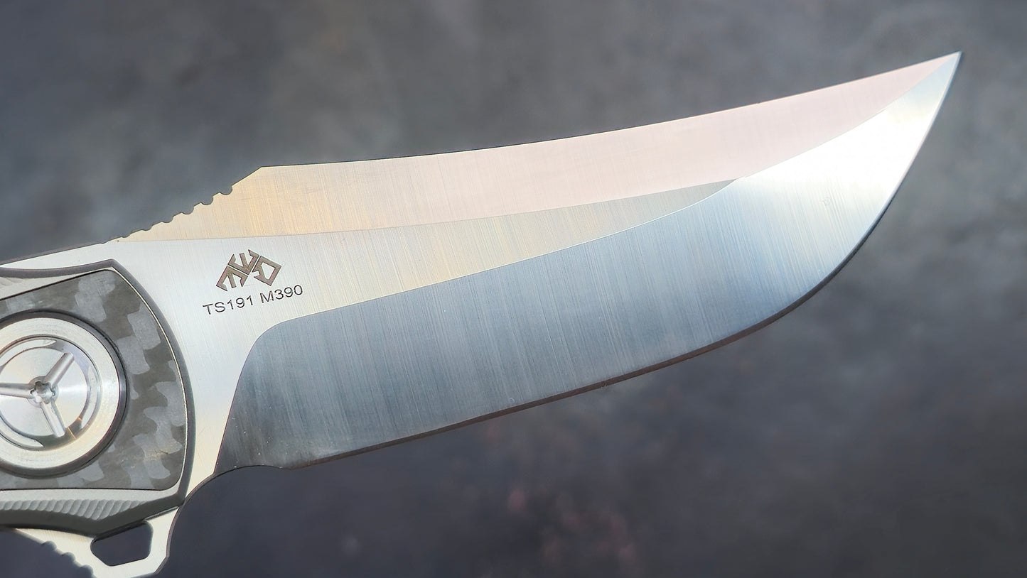 TWOSUN TS191 Titanium Carbon Fiber M390 (NEW)