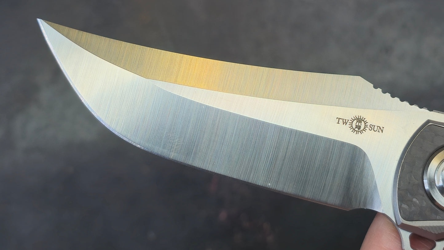 TWOSUN TS191 Titanium Carbon Fiber M390 (NEW)