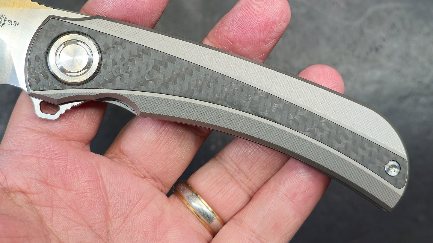 TWOSUN TS191 Titanium Carbon Fiber M390 (NEW)