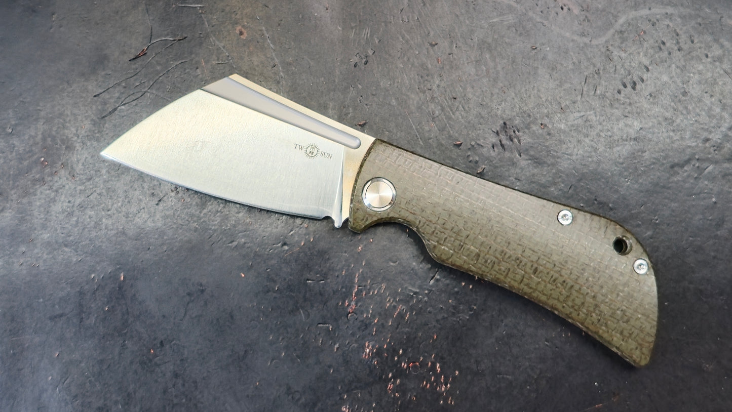 TWOSUN TS192 Slip Joint Micarta 14c28n (NEW)