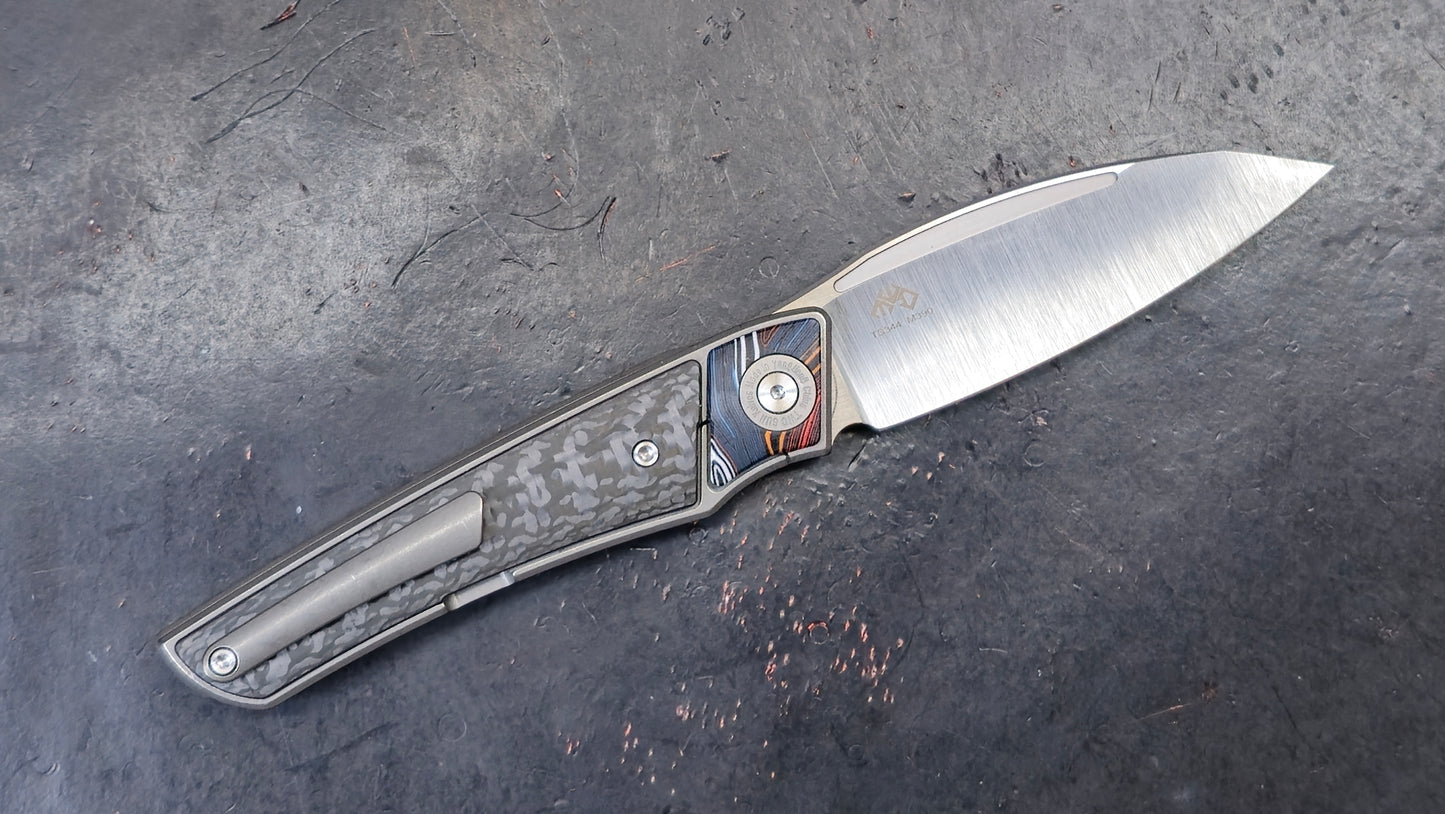 TWOSUN TS344 Titanium / Carbon Fiber / G10 M390 (NEW)
