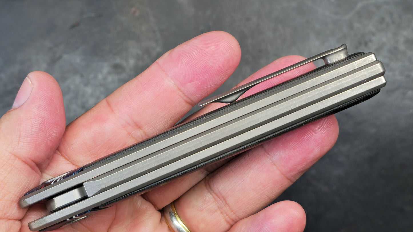 TWOSUN TS344 Titanium / Carbon Fiber / G10 M390 (NEW)