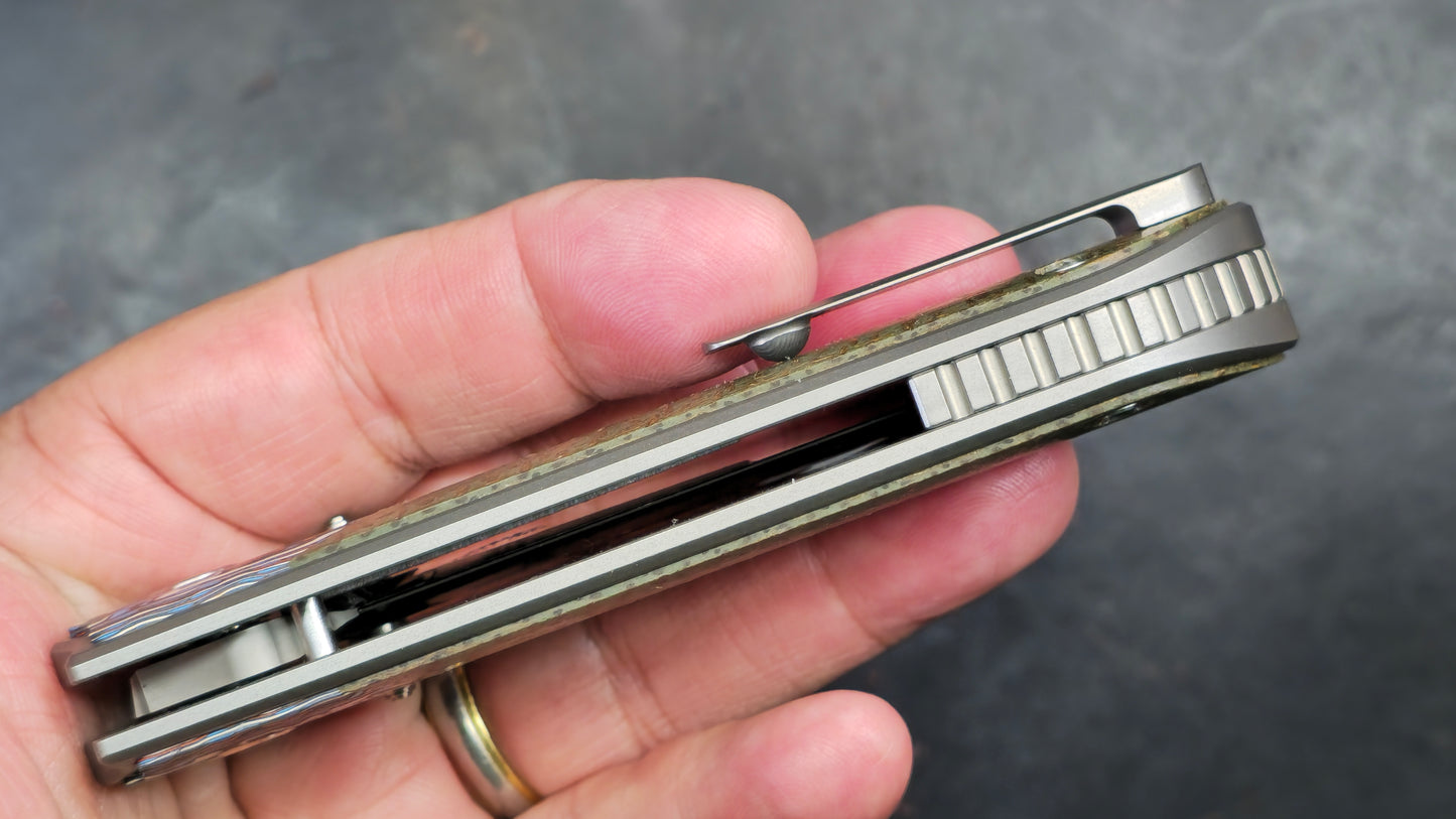 TWOSUN TS301 Titanium Carbon Fiber Micarta M390 (NEW)