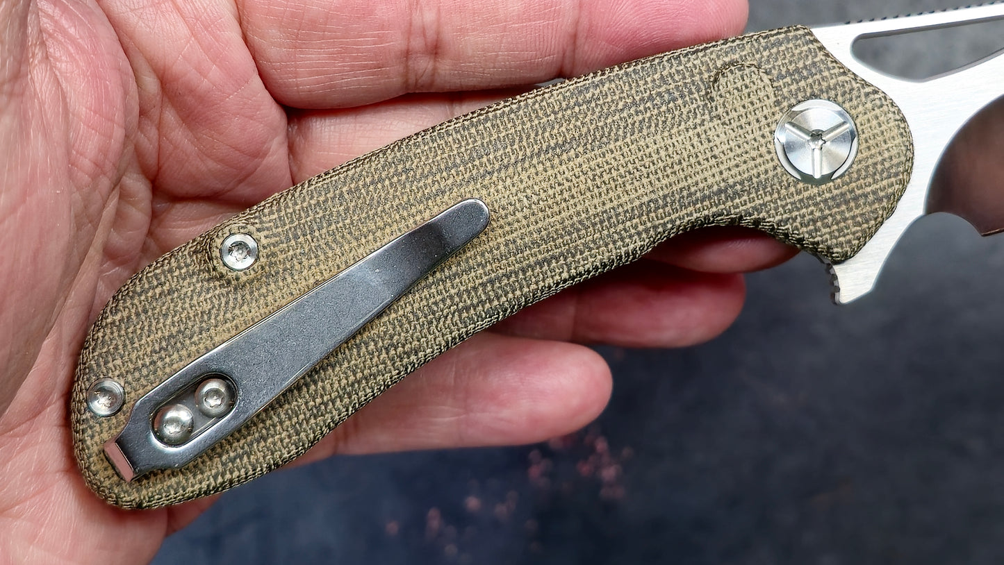 TWOSUN TS399 Button Lock Micarta D2 (NEW)
