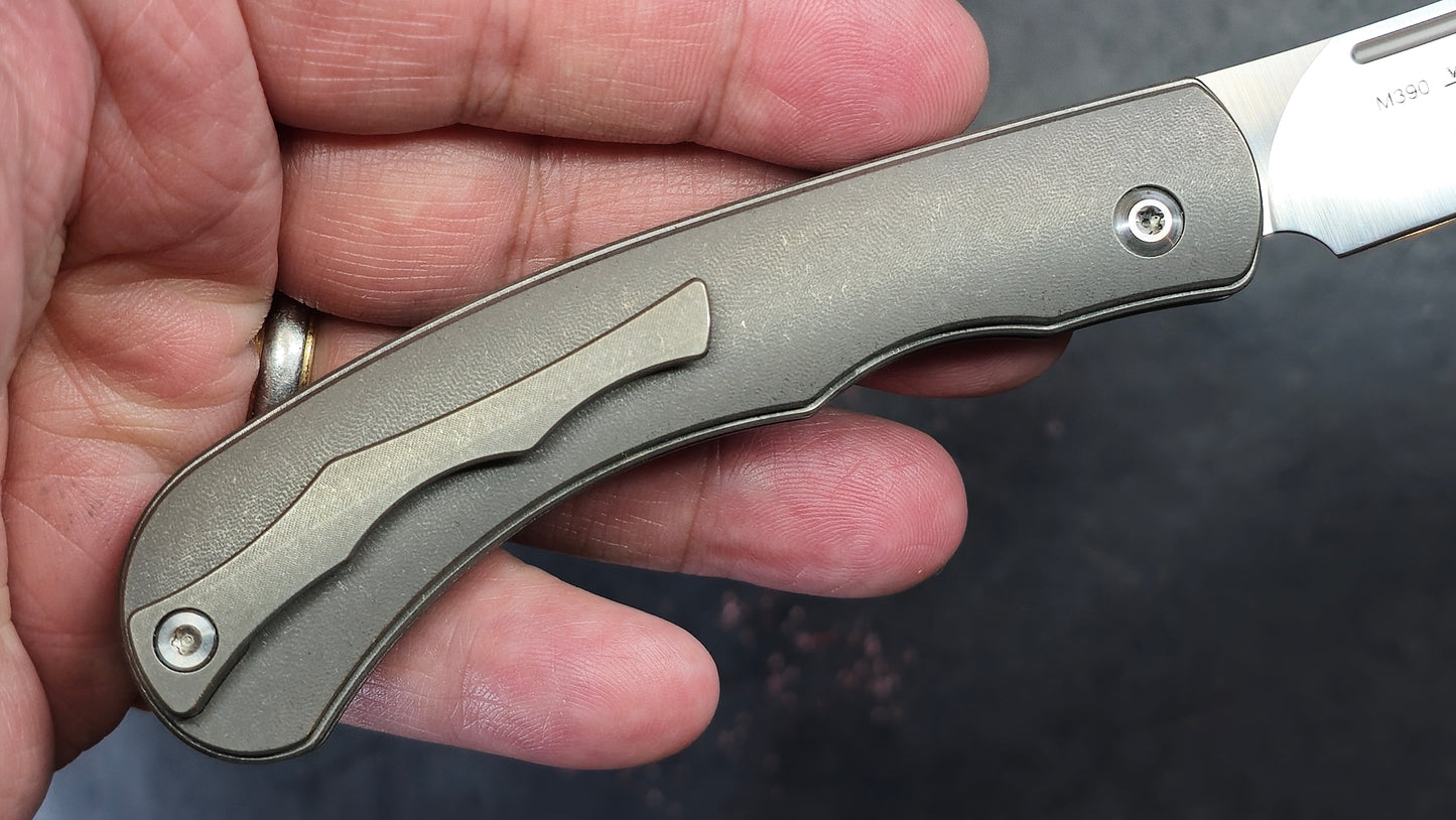 TWOSUN TS315 Slip Joint Titanium Handle M390 (NEW)