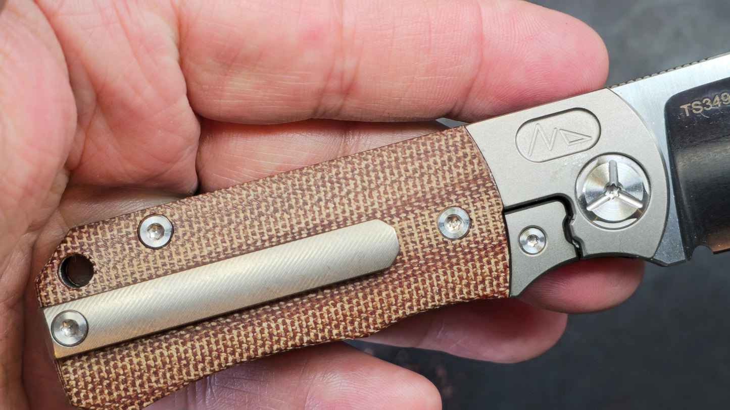 TWOSUN TS349 Titanium Micarta D2 (NEW)