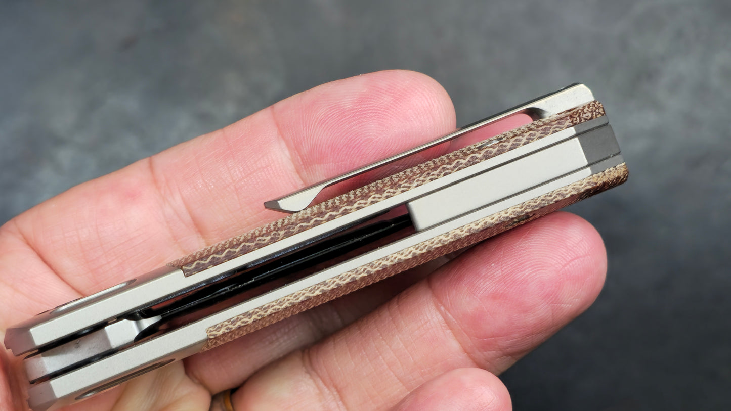 TWOSUN TS349 Titanium Micarta D2 (NEW)