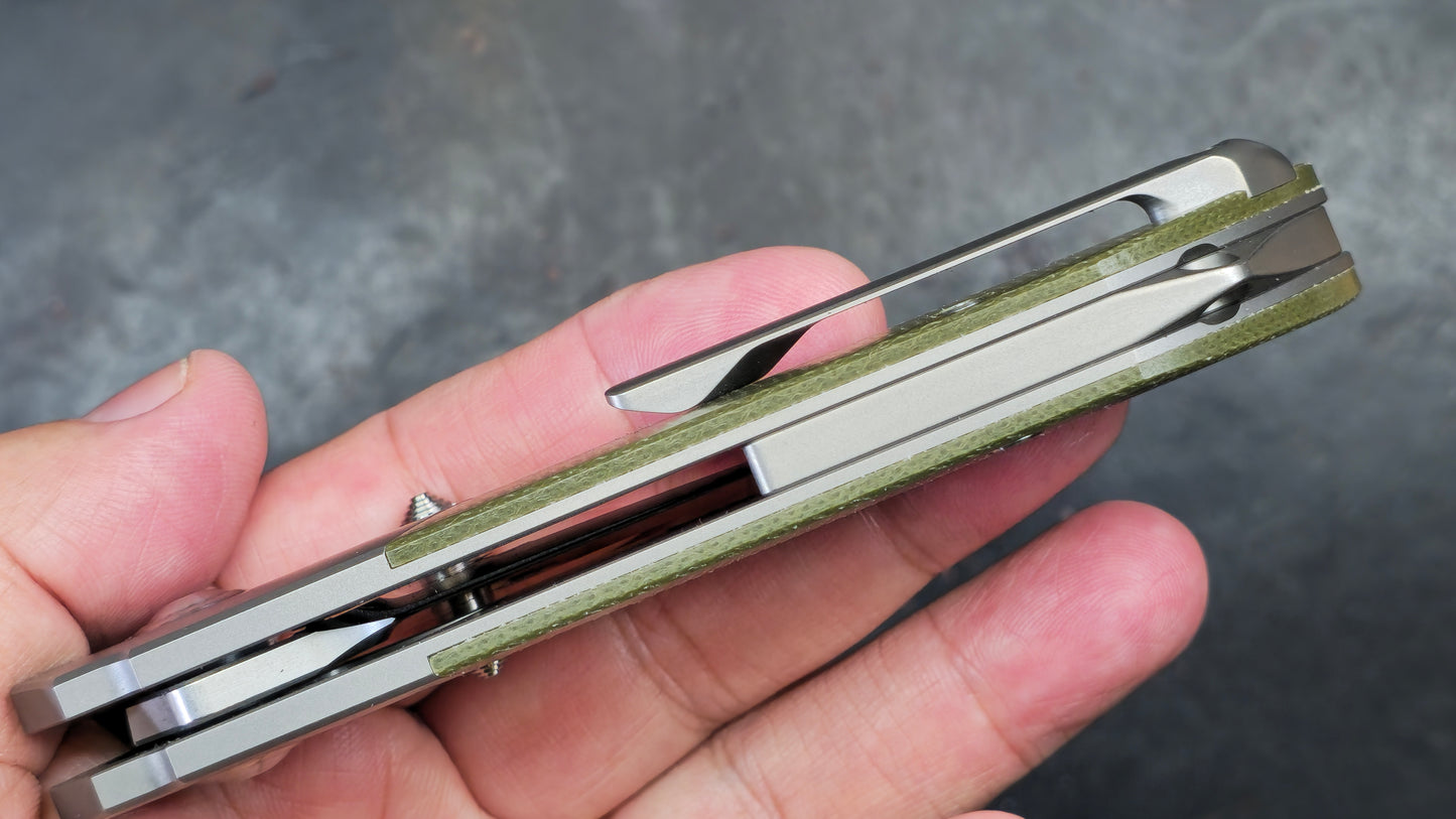 TWOSUN TS369 Titanium Micarta D2 (NEW)