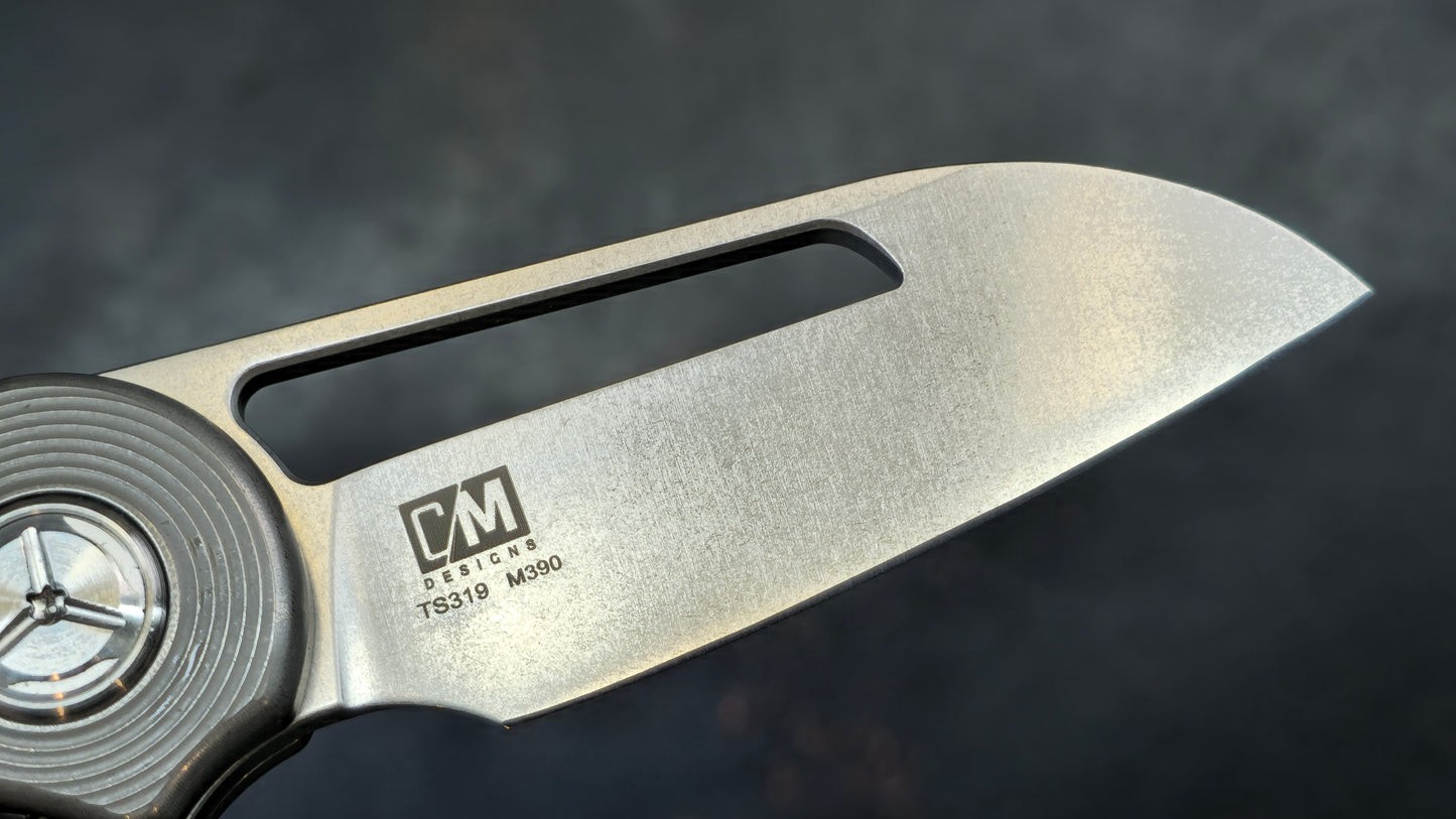 TwoSun TS319 Carbon Fiber/Titanium Handle M390 (NEW)