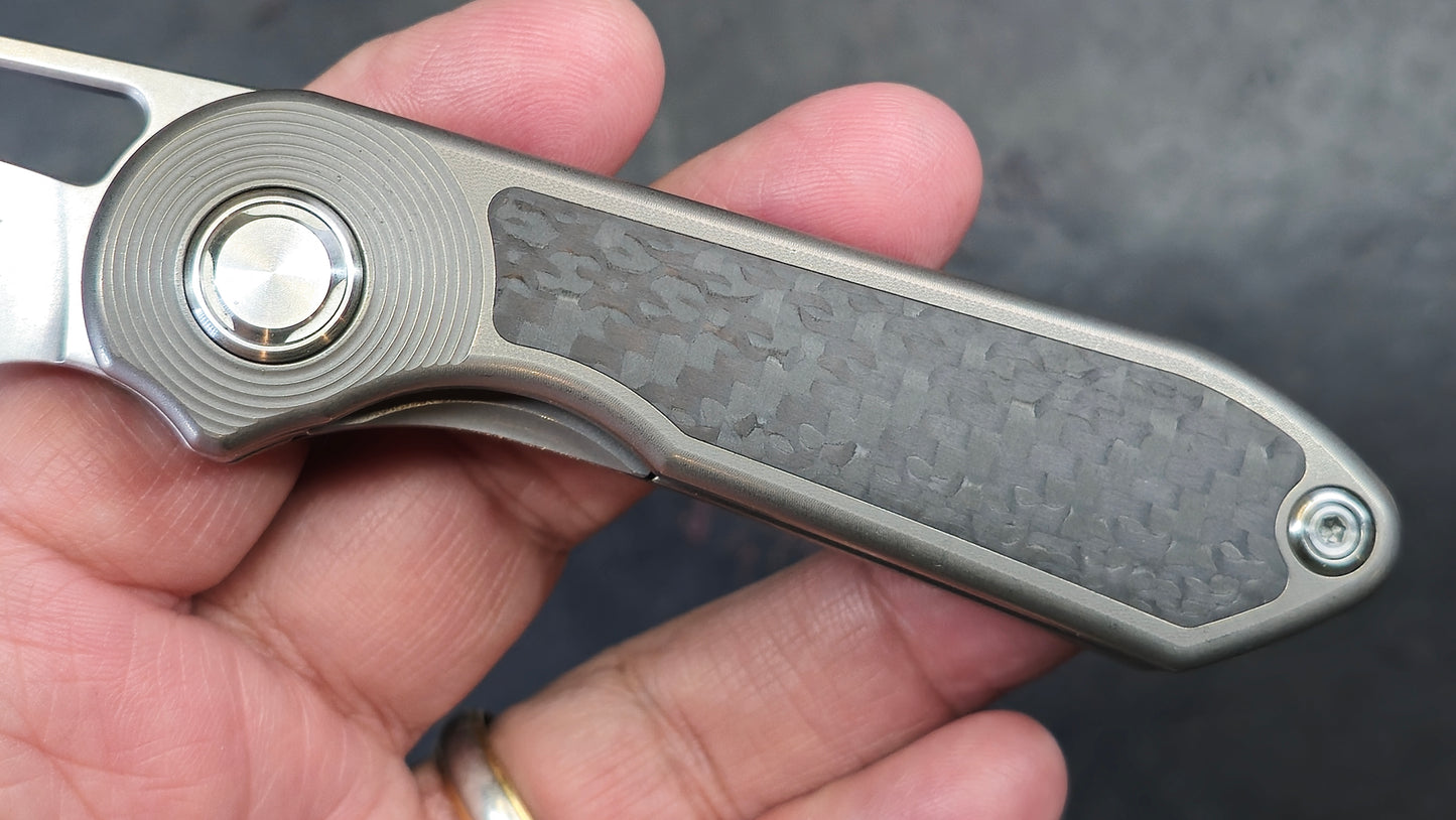 TwoSun TS319 Carbon Fiber/Titanium Handle M390 (NEW)