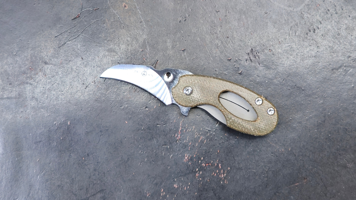 TWOSUN TS181 Micarta Titanium 14C28N (NEW)