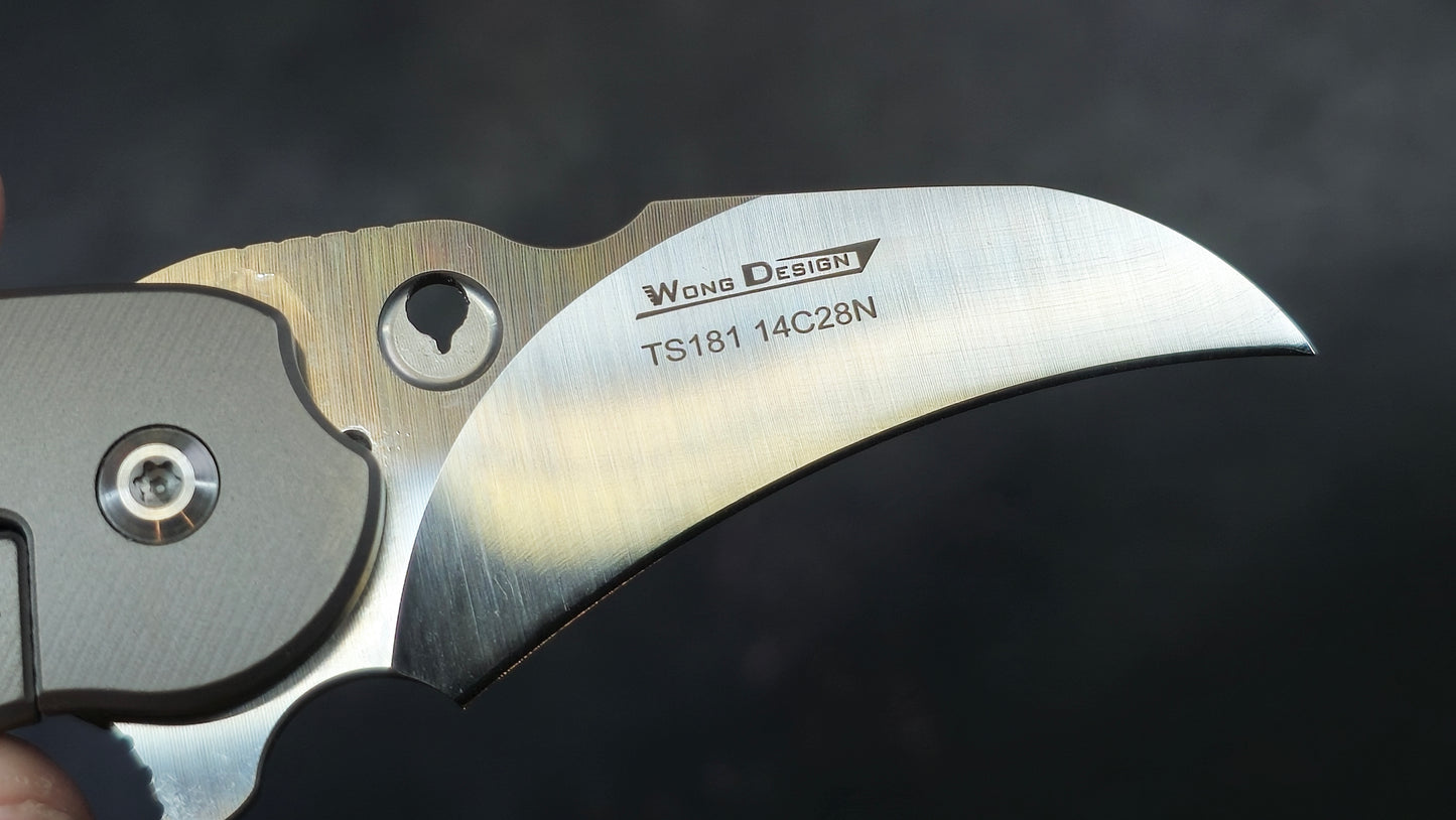TWOSUN TS181 Micarta Titanium 14C28N (NEW)