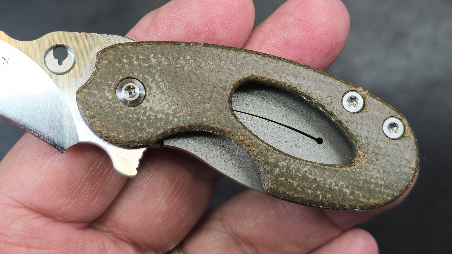 TWOSUN TS181 Micarta Titanium 14C28N (NEW)