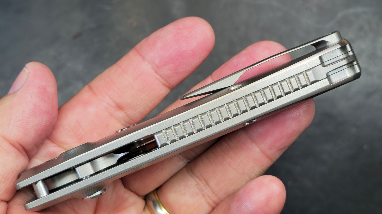 TWOSUN TS313 Button Lock Titanium M390 (NEW)