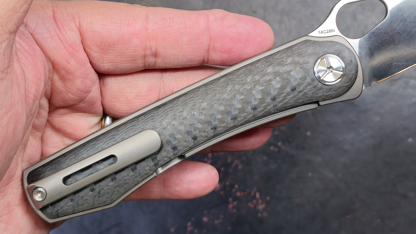 TWOSUN TS305 Titanium Carbon Fiber M390 (NEW)