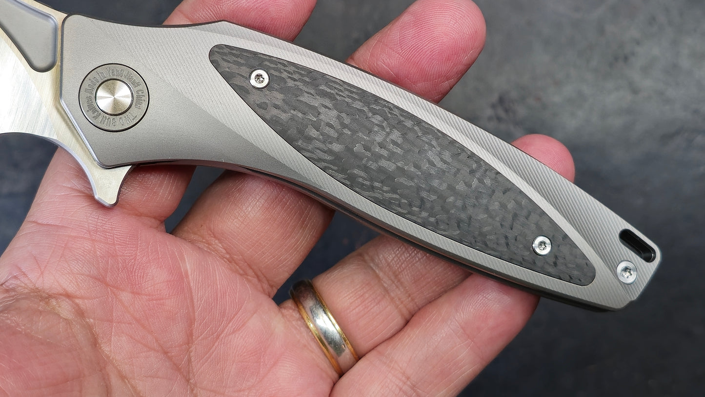 TWOSUN TS367 Titanium Carbon Fiber M390 (NEW)