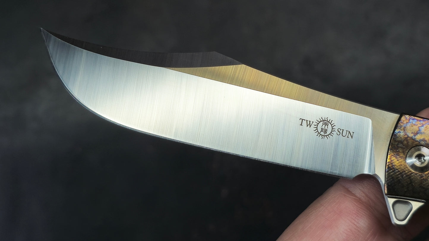 TWOSUN TS332 Titanium (COLOR ANODIZED) M390 (NEW)