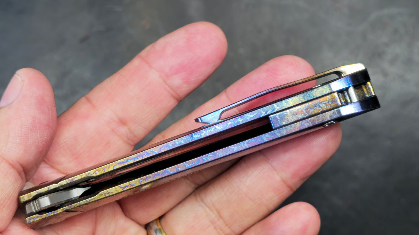 TWOSUN TS332 Titanium (COLOR ANODIZED) M390 (NEW)