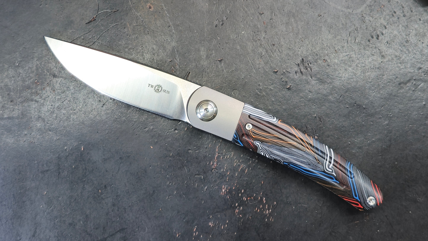 TWOSUN TS343 Titanium G10 Gimascus D2 (NEW)
