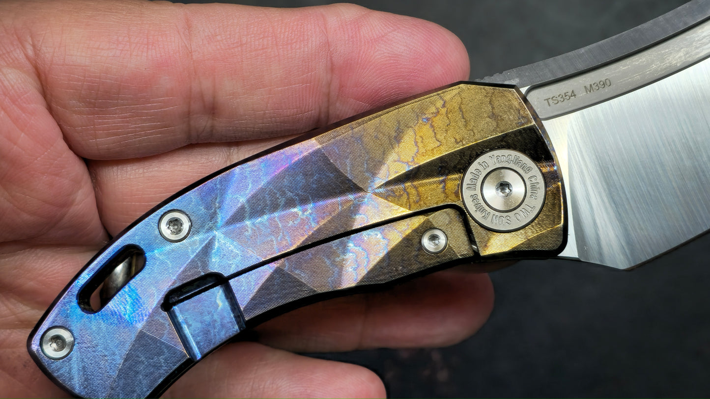 TWOSUN TS354 Titanium (ANODIZED COLOR) M390 (NEW)