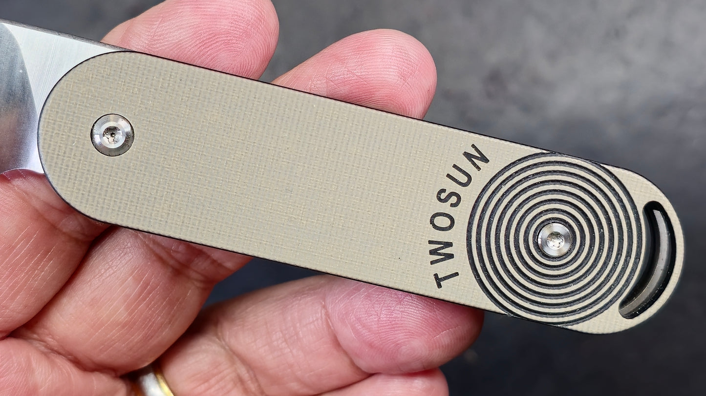 TWOSUN TS362 DOUBLE DETENT Titanium G10 D2 (NEW)