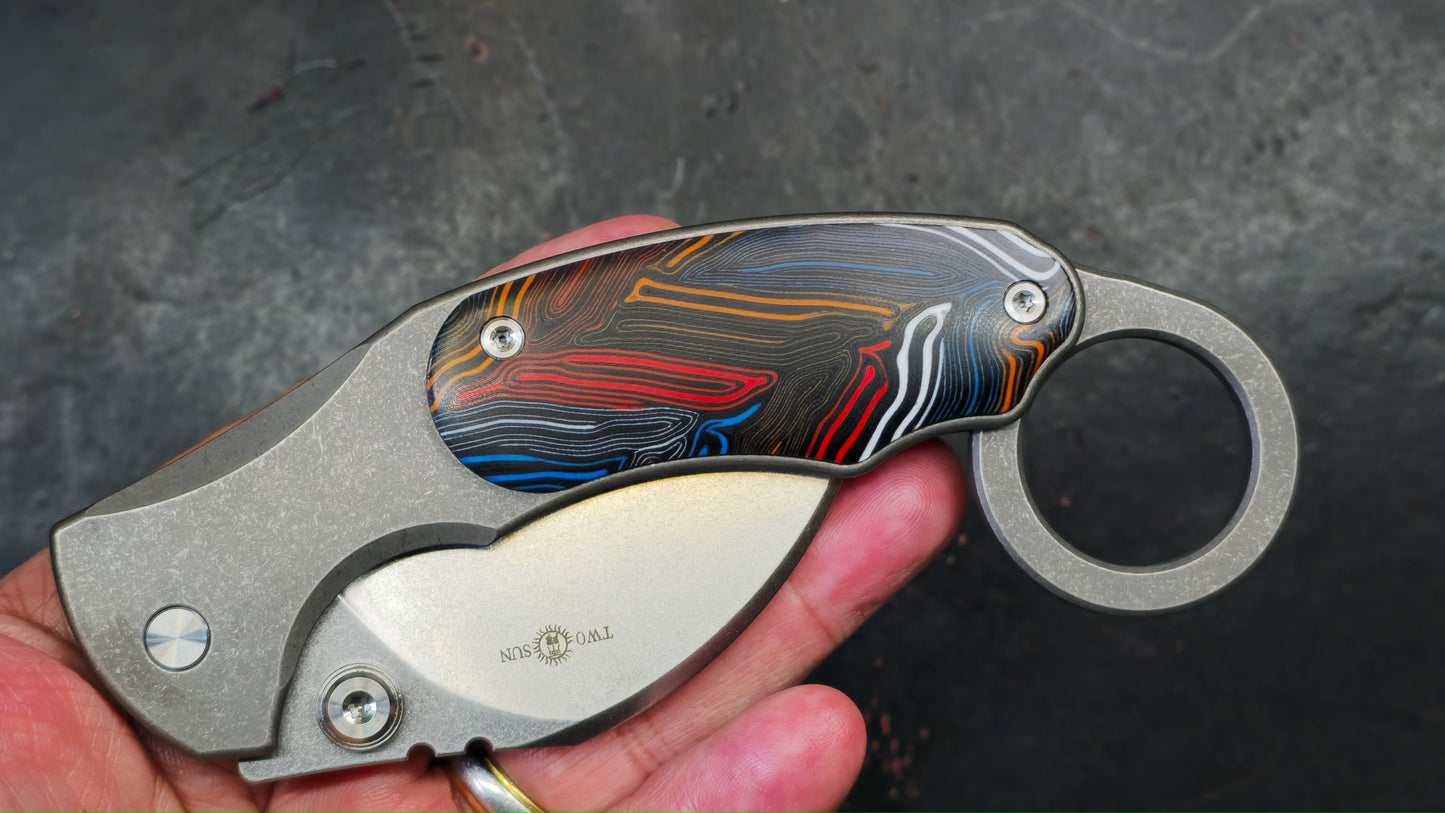 TWOSUN TS373 Titanium Gimascus G10 D2 (NEW)
