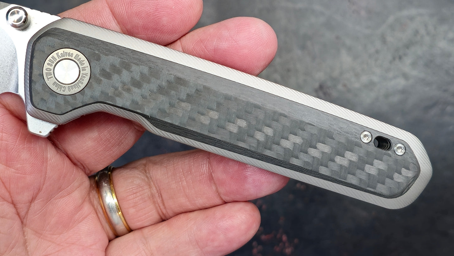 TWOSUN TS473 Titanium/Carbon Fiber Handle 14C28N (NEW)