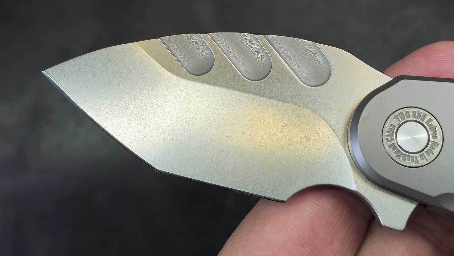 TWOSUN TS512 Carbon Fiber/Titanium Handle M390 (NEW)
