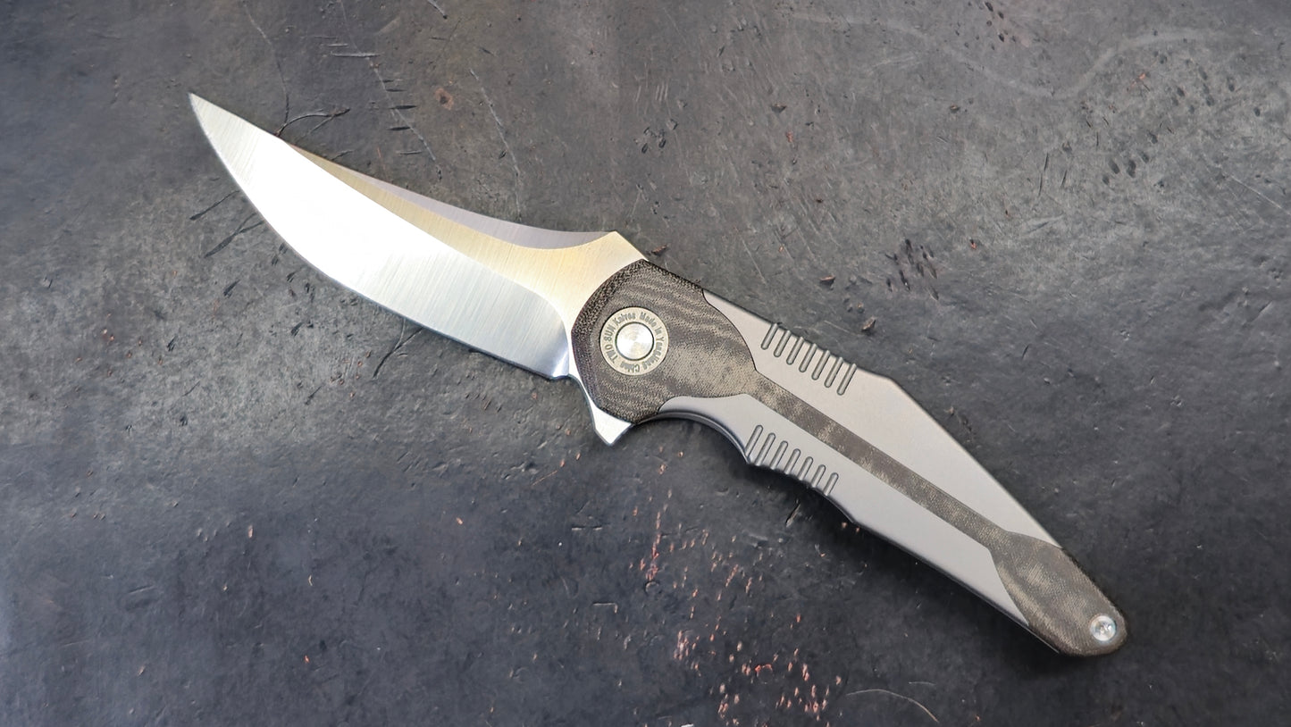 TWOSUN TS426 Titanium/Micarta Handle N690 (NEW)