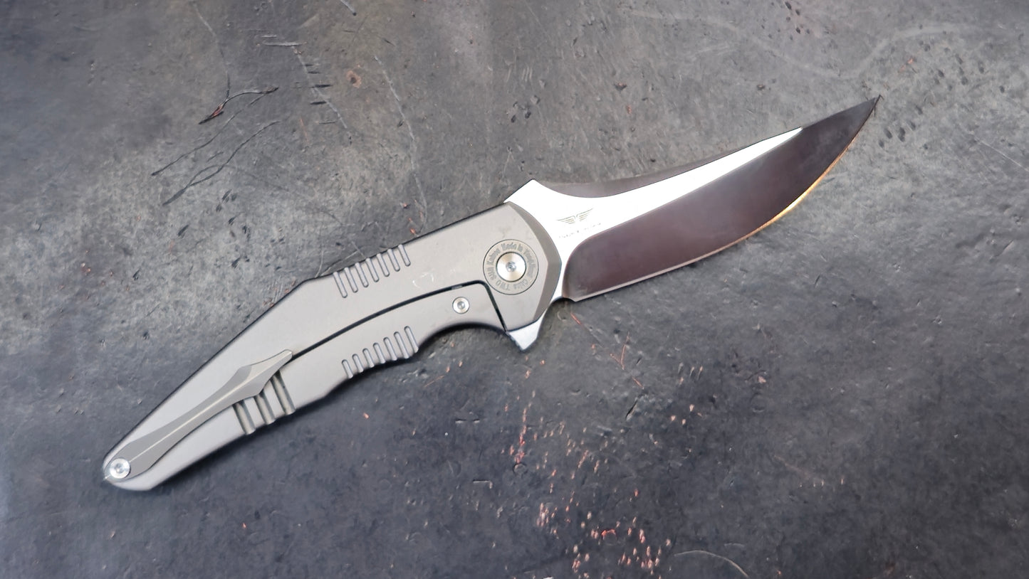 TWOSUN TS426 Titanium/Micarta Handle N690 (NEW)