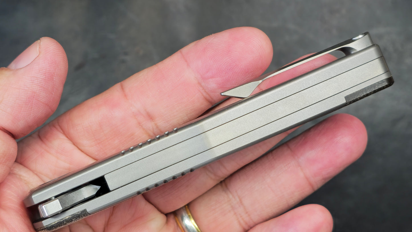 TWOSUN TS426 Titanium/Micarta Handle N690 (NEW)